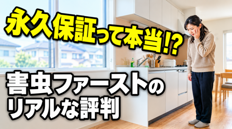 害虫ファーストの口コミ・評判は？永久保証の条件や料金の安さ・デメリットを徹底解説