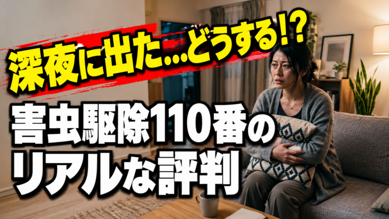 害虫駆除110番のゴキブリ駆除の口コミ・評判は？料金相場や高額請求を防ぐ注意点を徹底解説